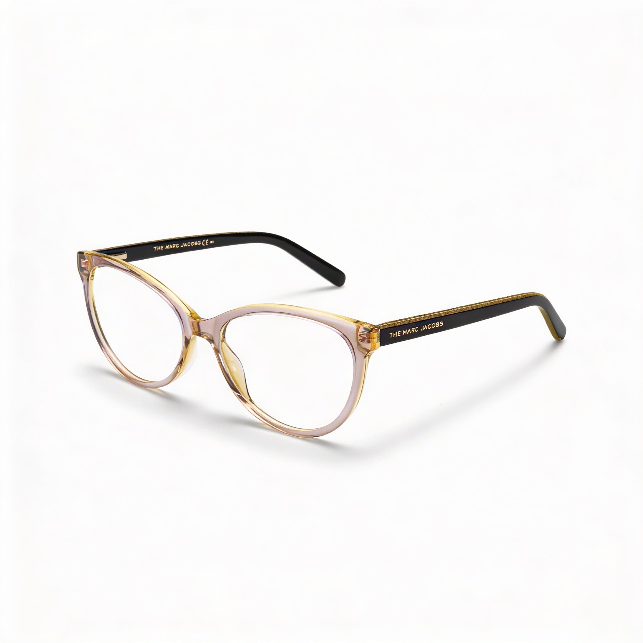 Marc Jacobs Marc 463 Women's Brown Acetate Cat-Eye Eyeglasses with Clear Demo Lenses 53mm, Photo 1