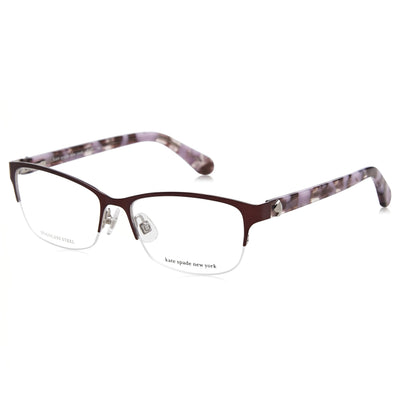 Gafas de sol unisex Kate Spade New York Marnie con montura de acero de aleación violeta y lentes violetas, ancho de la lente 53 mm