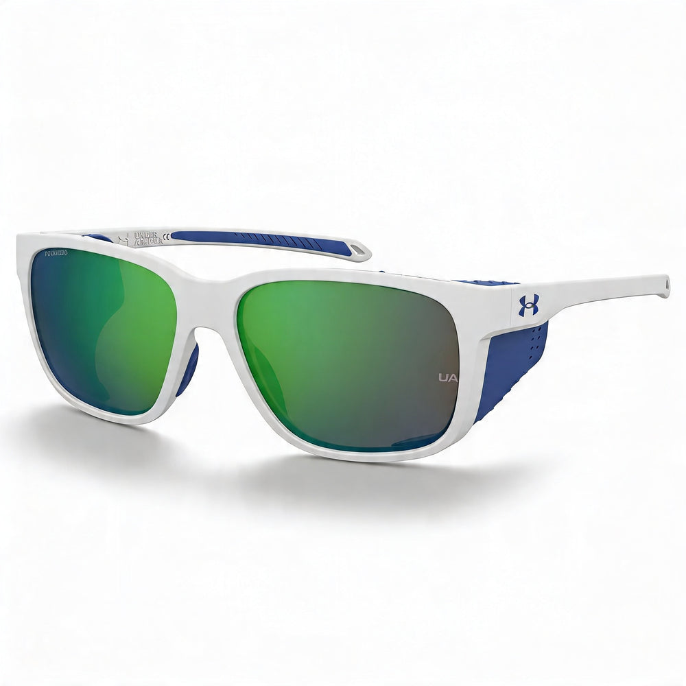 Under Armour Outdoor Women's Polyamide Frame Polarized UV Protected Sunglasses White Blue Green 58mm