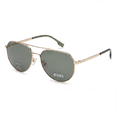 Hugo Boss B1473fsk Unisex Pilot Stainless Steel Gold Frame Sunglasses 100% UV Protection 61mm