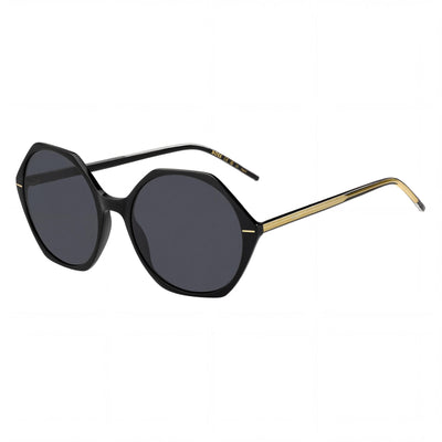 Gafas de sol HUGO BOSS Light & Minimal unisex de acetato gris cristal con lentes no polarizadas de 56 mm