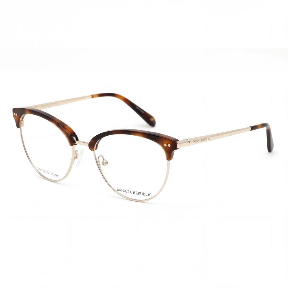 BANANA REPUBLIC Loraine Men's Eyeglasses with Brown Havana Plastic Frame and Lenses 52mm