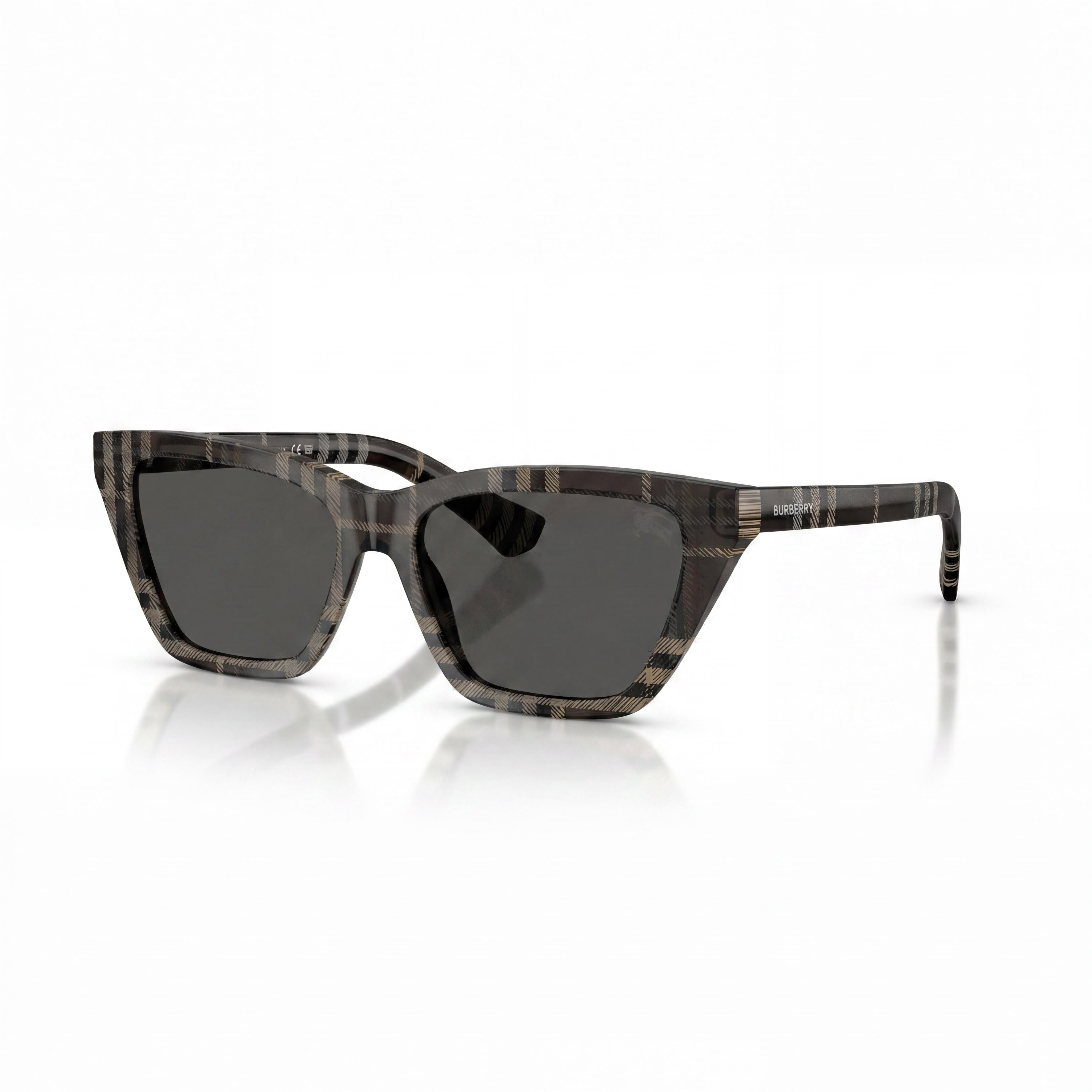 Gafas de sol graduadas BURBERRY casual de ojo de gato para mujer con lentes de cristal, 50 mm de ancho de lente, Photo 1