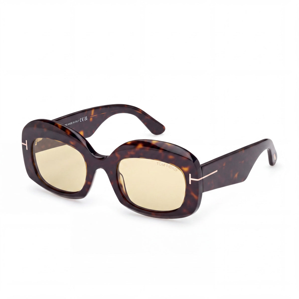 Gafas de sol unisex clásicas Tom Ford con montura Dark Havana Tortoise y lentes polarizadas, Photo 1