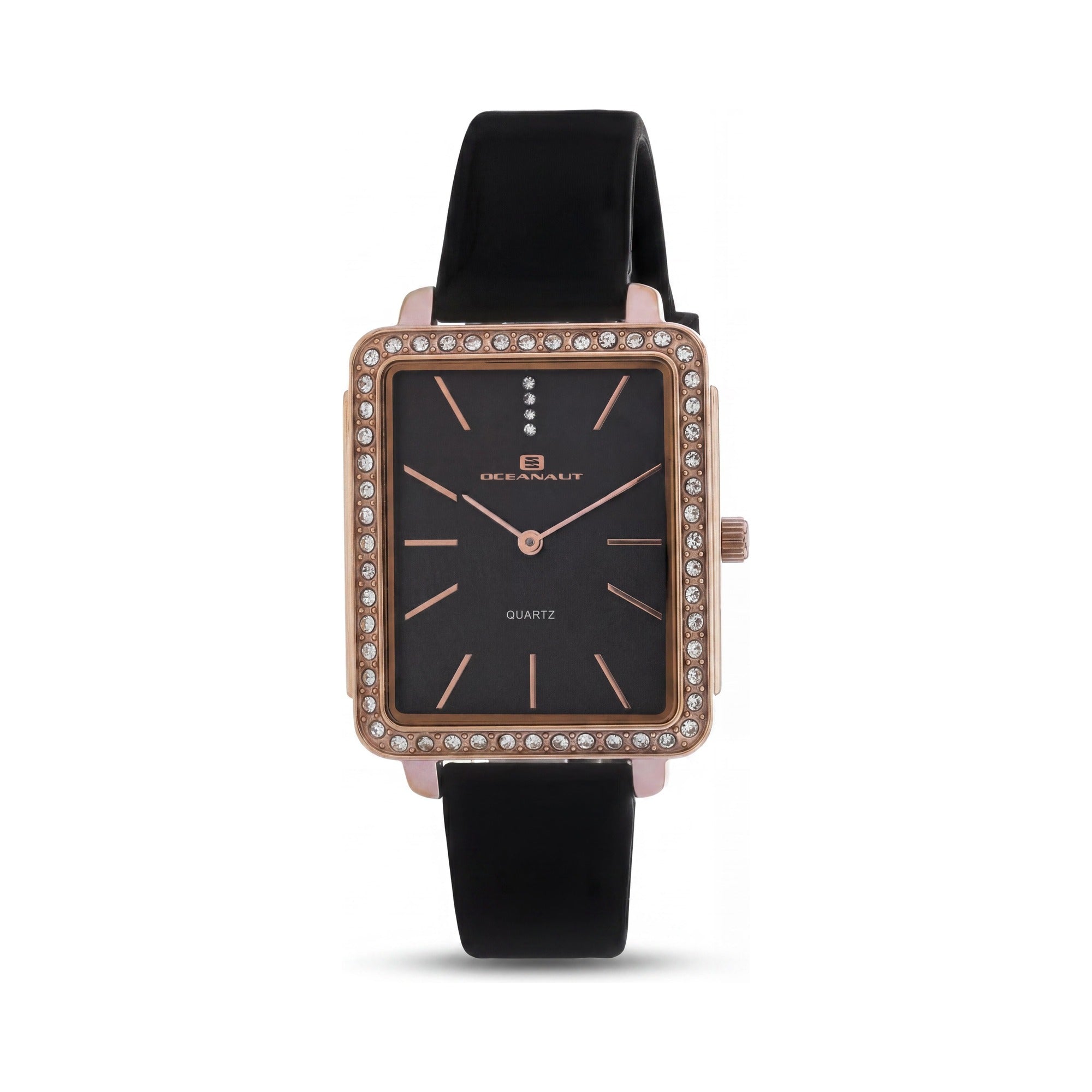 Reloj Oceanaut para mujer, de cuarzo, resistente al agua y con esfera negra, Photo 1