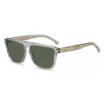 Hugo Boss Style & Expression - Gafas de sol para mujer, montura gris y verde, con protección UV (56-17-145)