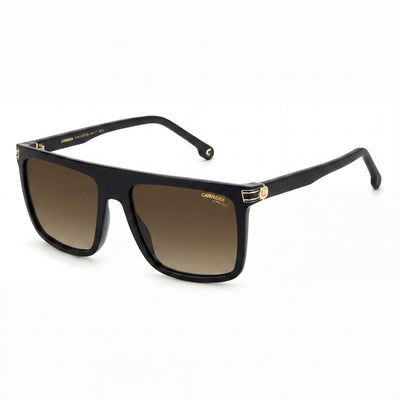 Carrera 1048/S - Montura unisex de poliamida con degradado negro, gris y marrón, lentes no polarizadas con protección UV, 58 mm