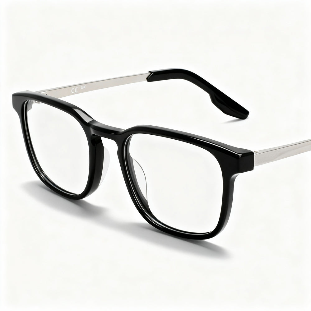 Gafas de sol polarizadas Nike 7171 unisex con montura cuadrada de metal negro y lentes negras (ancho de lente de 51 mm)