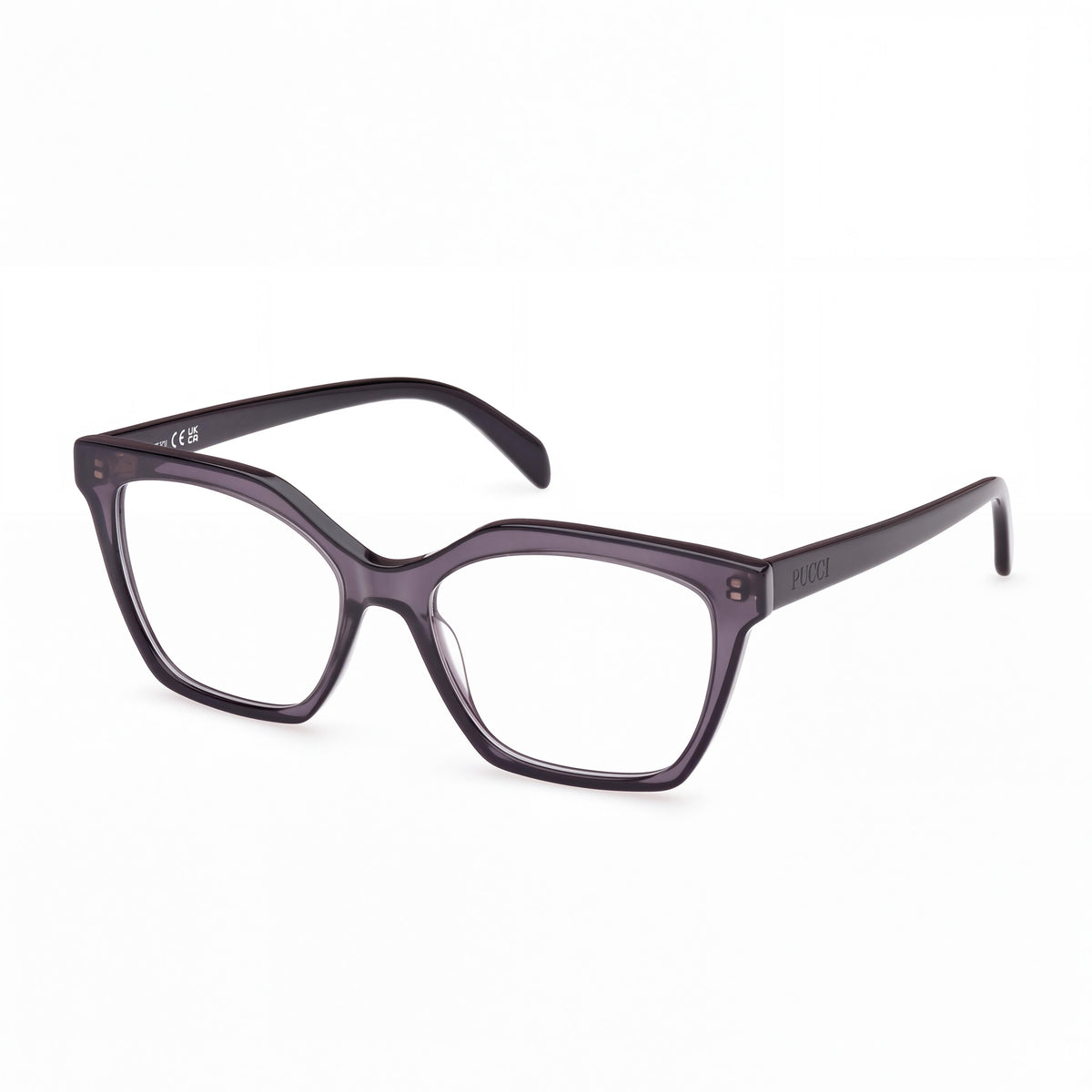 Gafas Emilio Pucci EP5239 para mujer, estilo moderno, montura de plástico negro brillante, lentes negras, 53 mm, Photo 1