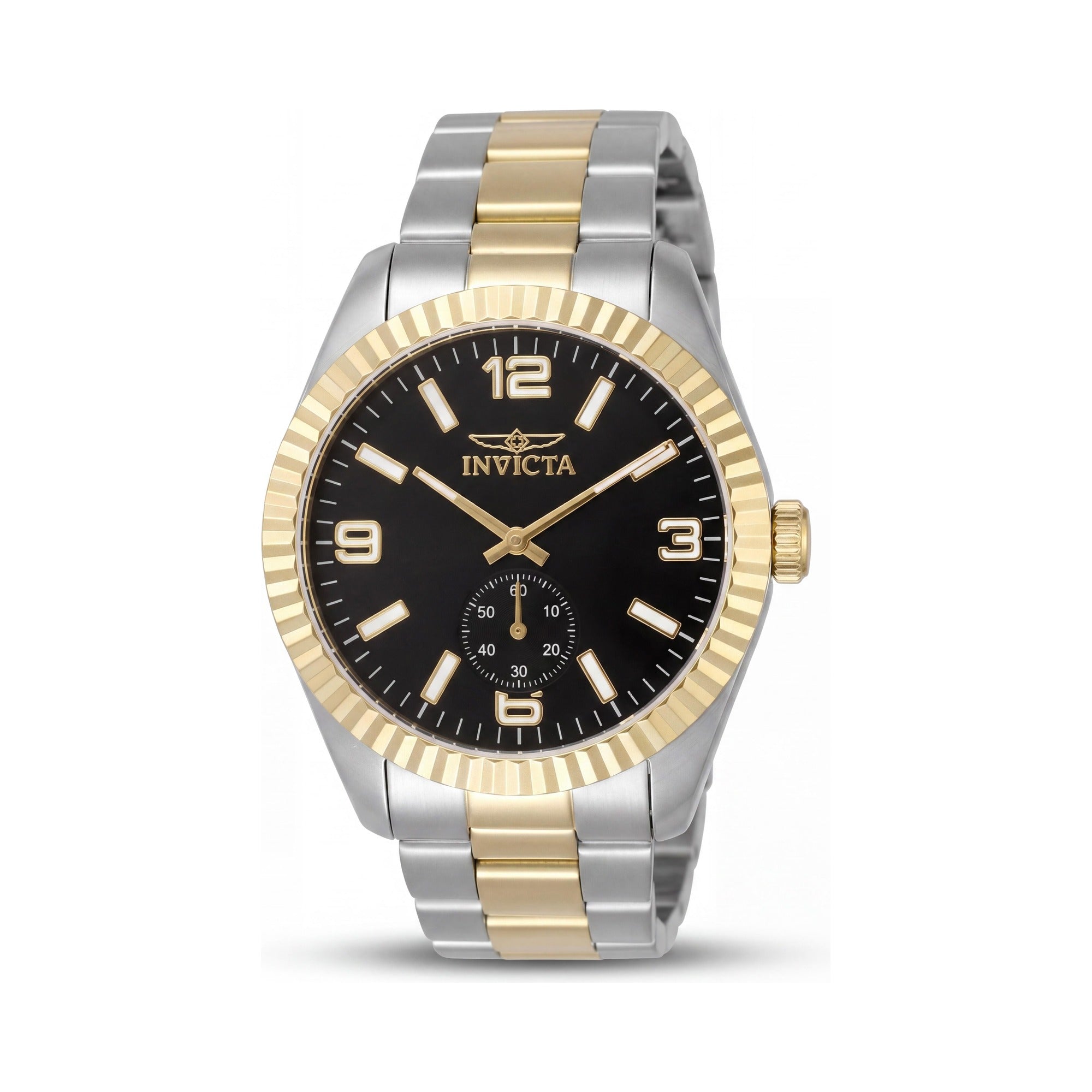 Invicta Specialty 49384 Reloj de Cuarzo para Hombre con Correa de Acero Inoxidable, Esfera Negra, 43mm, Photo 1