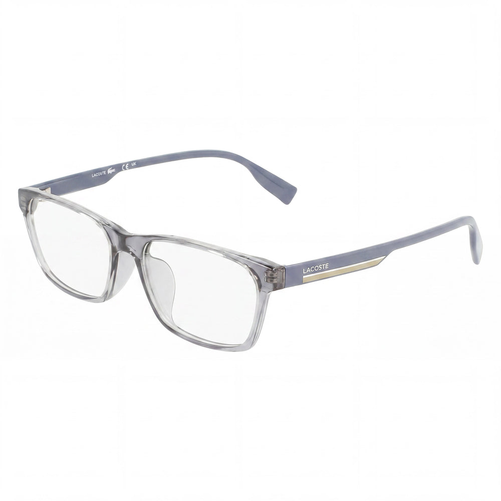 Lacoste Men's L2930LB Rectangular Injected Frame Sunglasses, Grey Frame with Grey Polycarbonate Lenses, 54mm