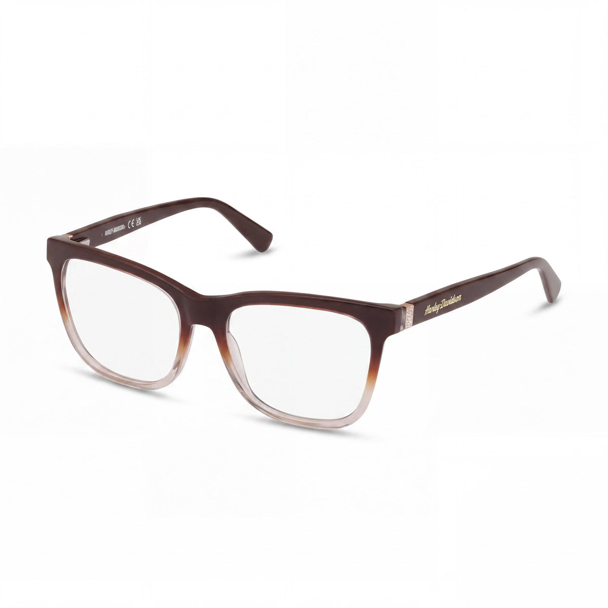 Gafas Harley-Davidson para hombre con montura de acetato en marrón claro y lentes de acetato a juego, Photo 1