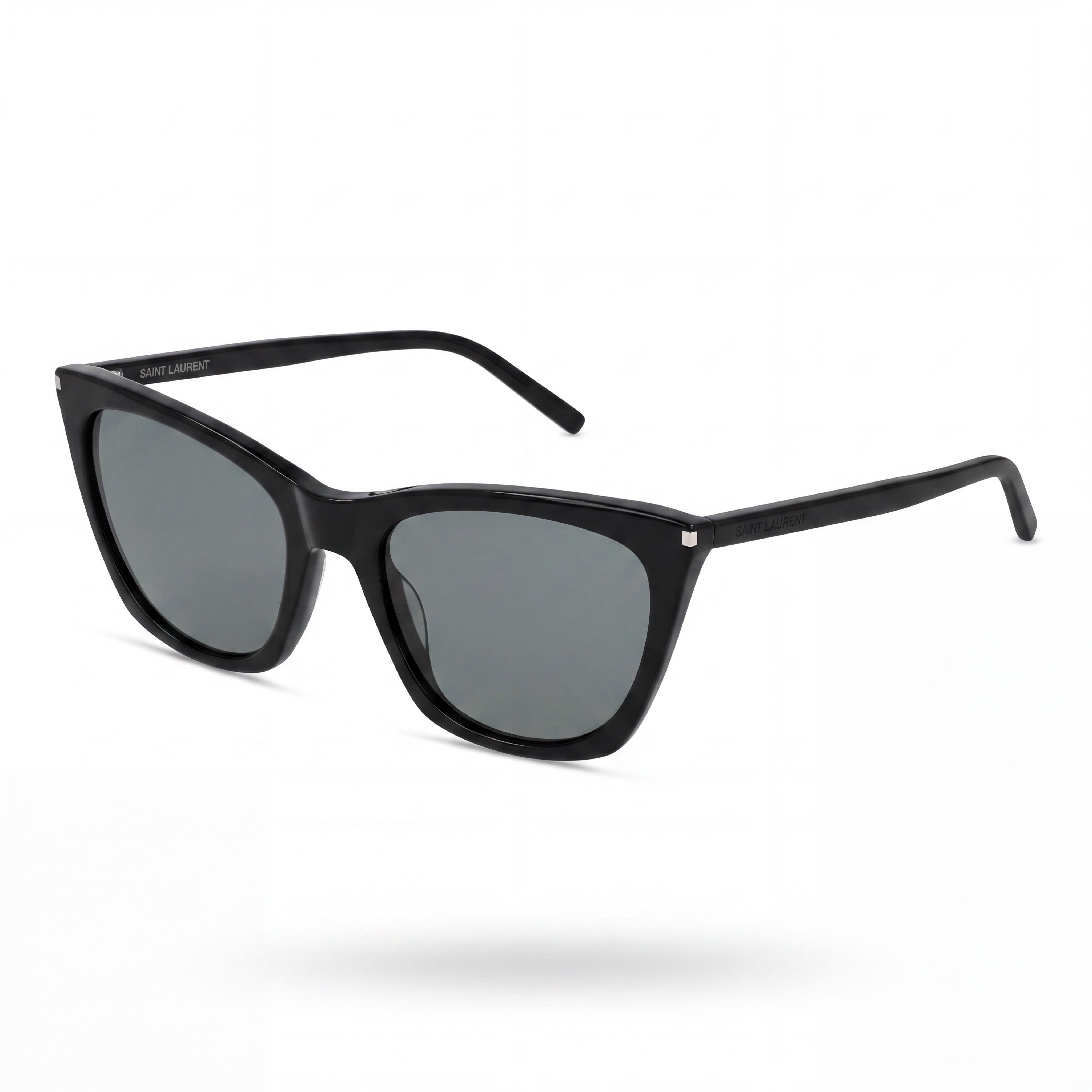 Gafas de sol Yves Saint Laurent Sport para mujer, de acetato negro, con forma de ojo de gato y lentes multicolor, 55 mm, Photo 1