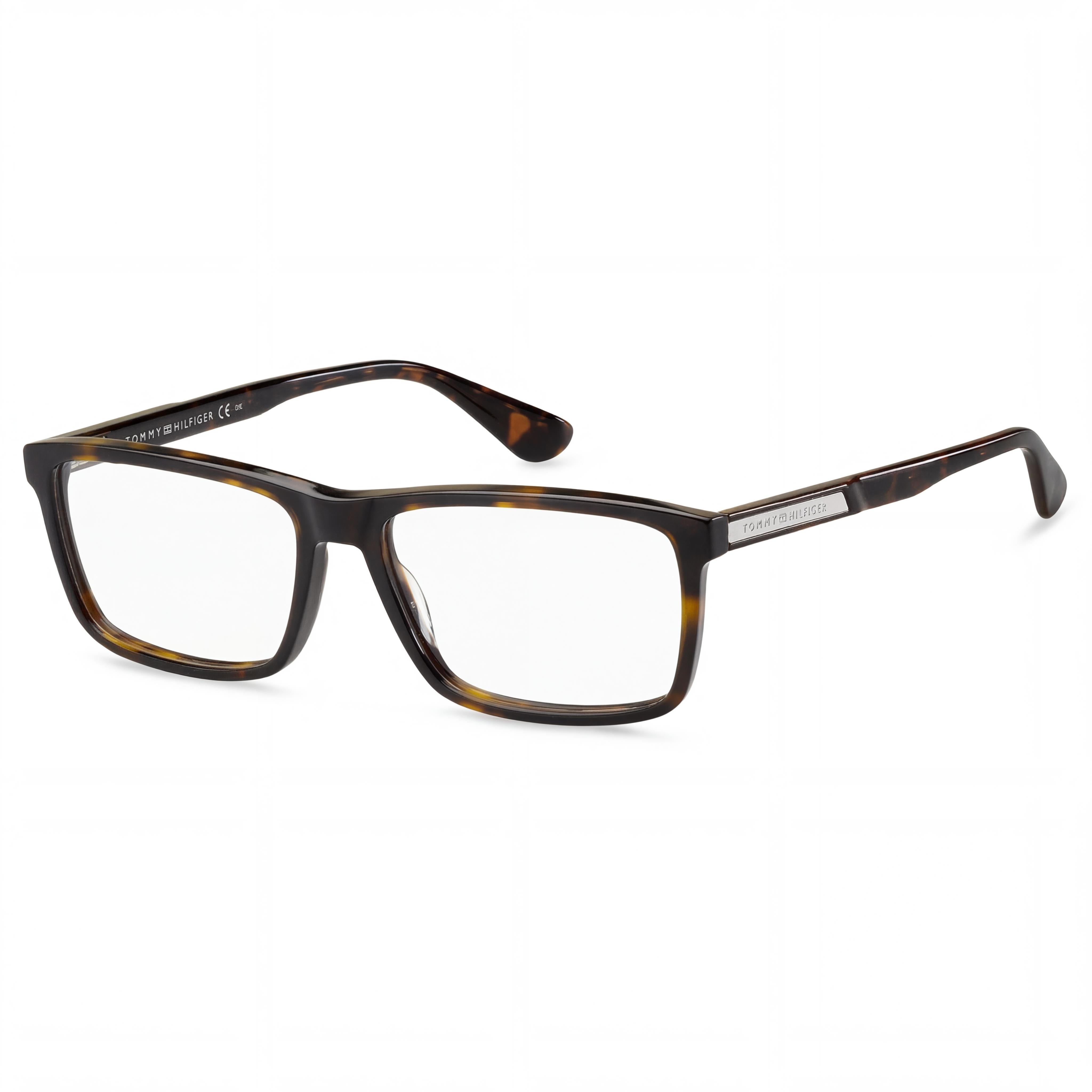 Tommy Hilfiger Th 1549 Unisex Multicolour Acetate Eyeglasses with Non- Havana Lenses, 55mm, Photo 1