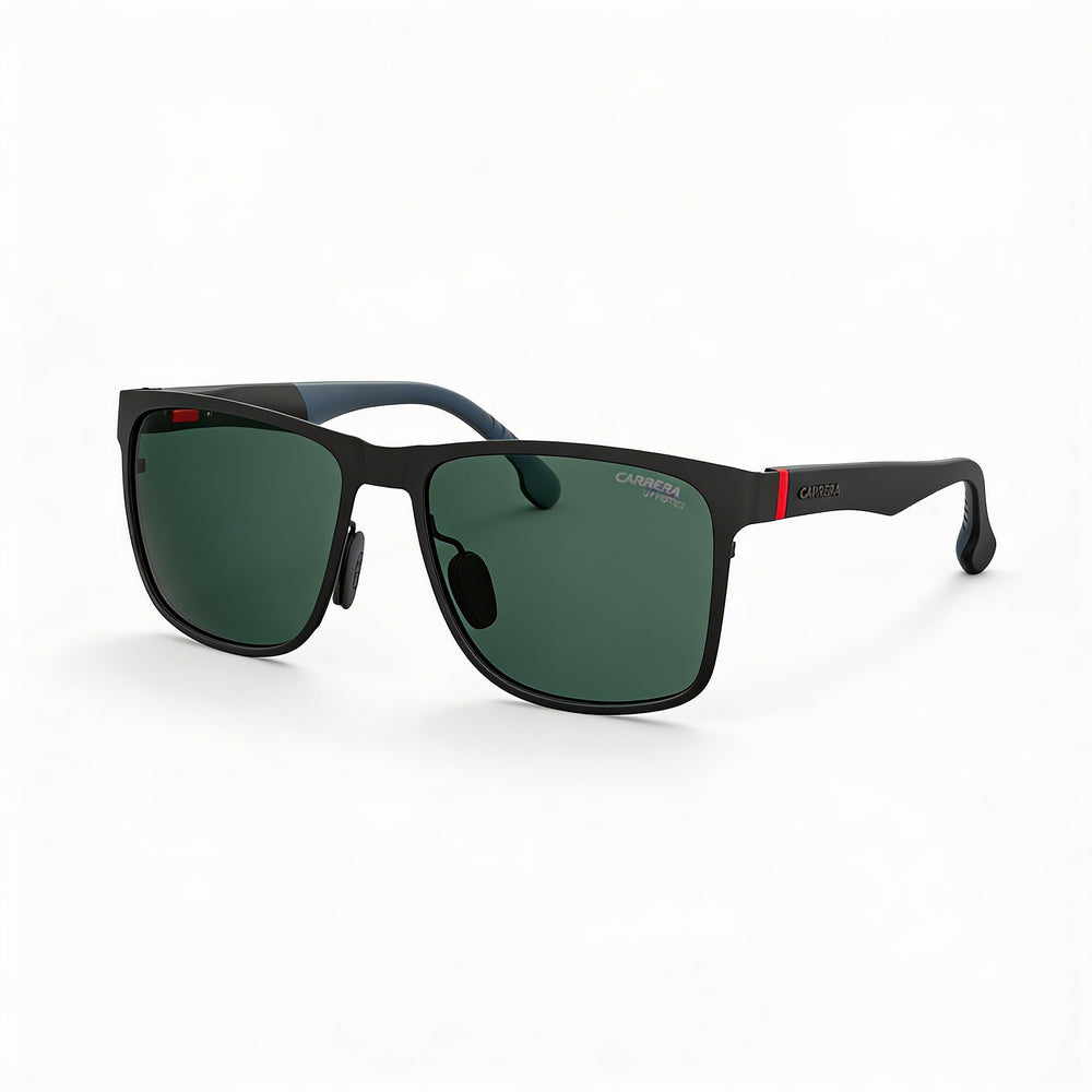 Carrera 8026/S Unisex Matte Black Green Alloy Steel UV Protective Gradient Polycarbonate Sunglasses 57mm