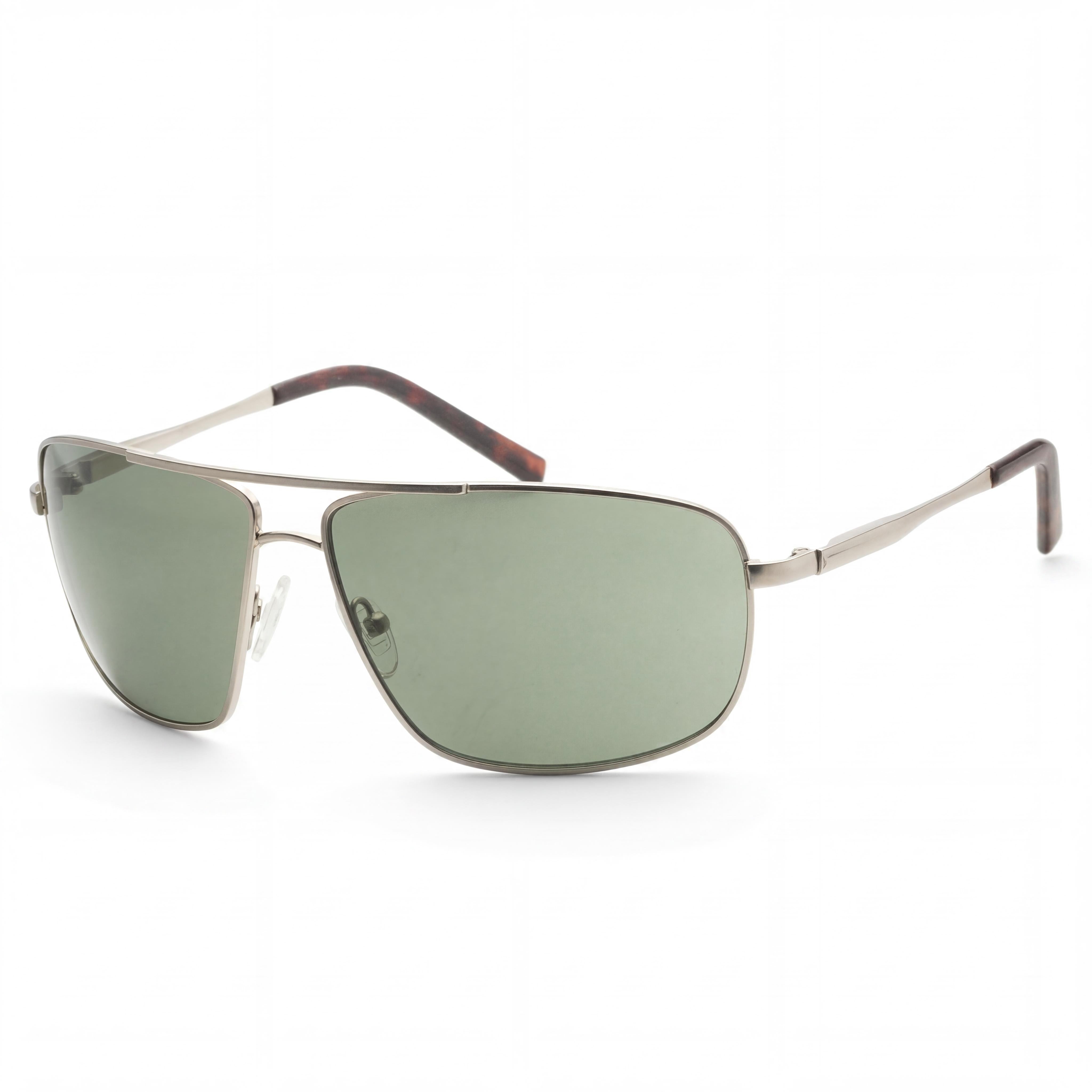 Gafas de sol GUESS Gf0232 para mujer, montura verde níquel-estaño claro mate, lentes verdes, protección UV, patillas de 145 mm, Photo 1