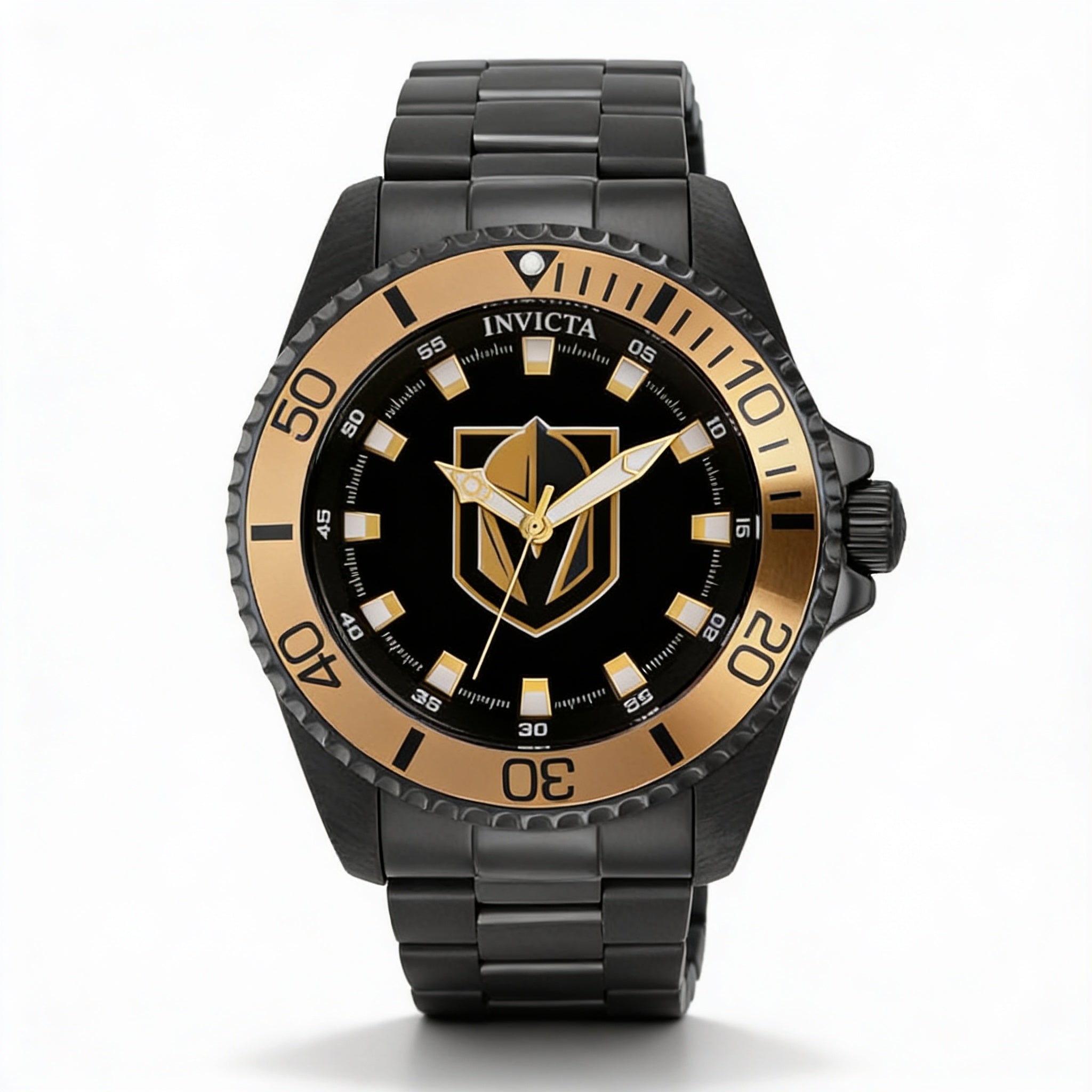 Reloj Invicta 42244 NHL para mujer, de acero inoxidable negro, de cuarzo, resistente al agua, con cristal Flame Fusion de 38 mm, Photo 1