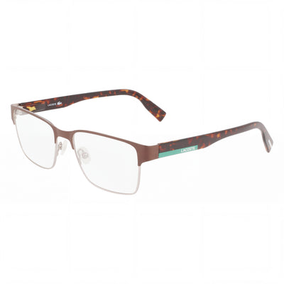 Gafas Lacoste Modern L2286 unisex de propionato, color marrón mate, 53 mm