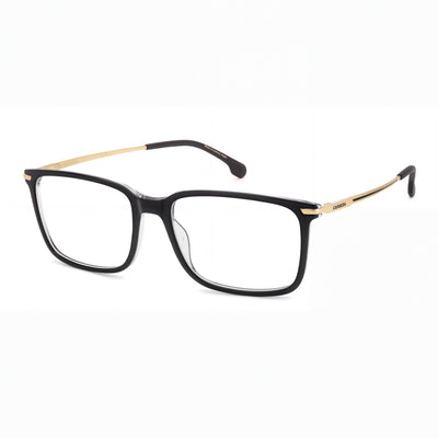 Carrera 8897 Unisex Black Crystal Plastic Rectangle Eyeglasses 55-17-140
