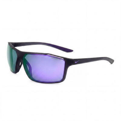 Gafas de sol Nike Windstorm unisex de plástico mate violeta con efecto espejo de 65 mm