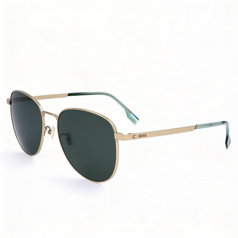 Hugo Boss Modern Women's Stainless Steel Frame Matte Gold UV Protection Sunglasses 57mm