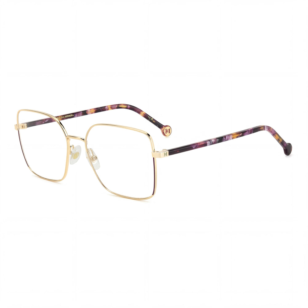 Carolina Herrera Classic Women's Metal Frame Violet Gold Polycarbonate Non-Polarized Sunglasses 53mm Lens Width