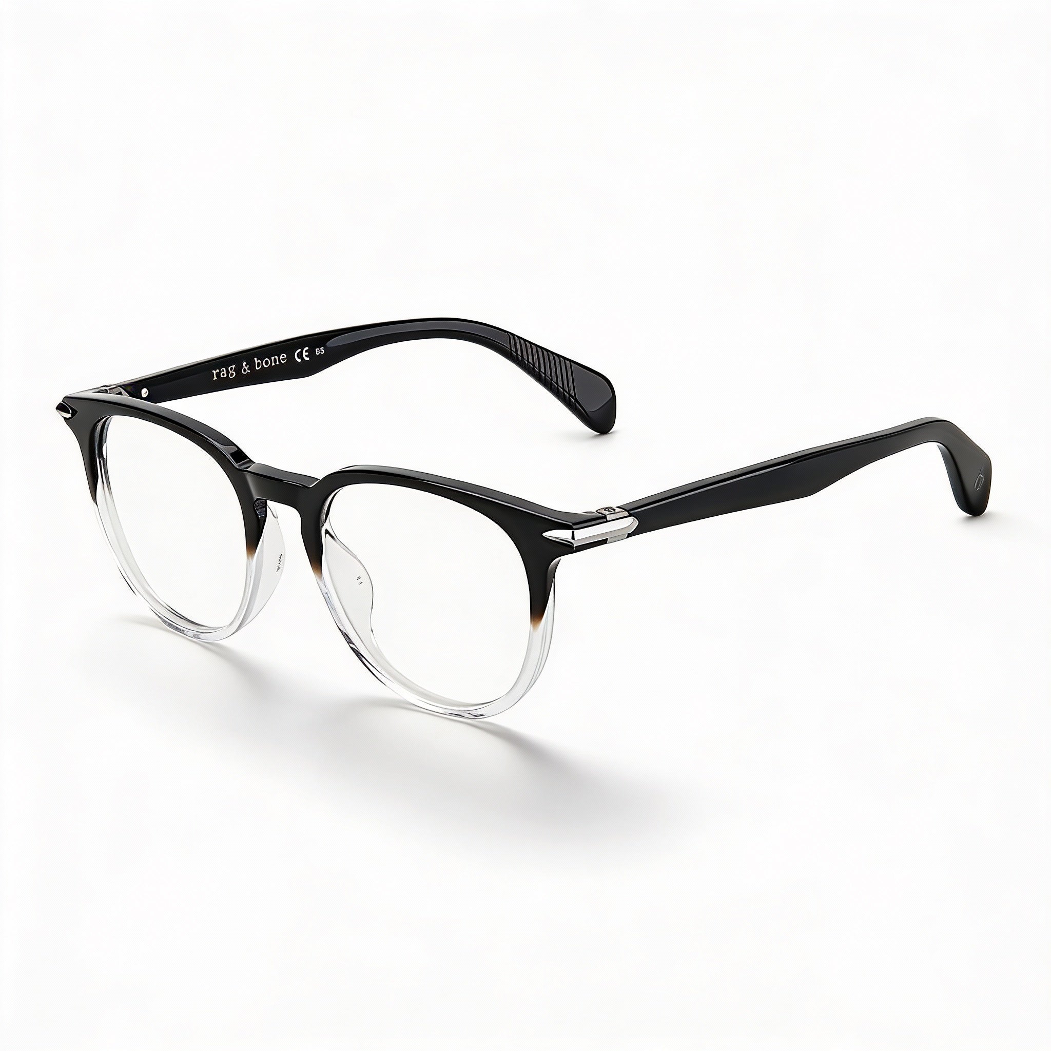 Gafas de sol modernas Rag & Bone para mujer, montura de acetato, cristales de policarbonato con degradado negro, lentes no polarizadas de 50 mm, Photo 1