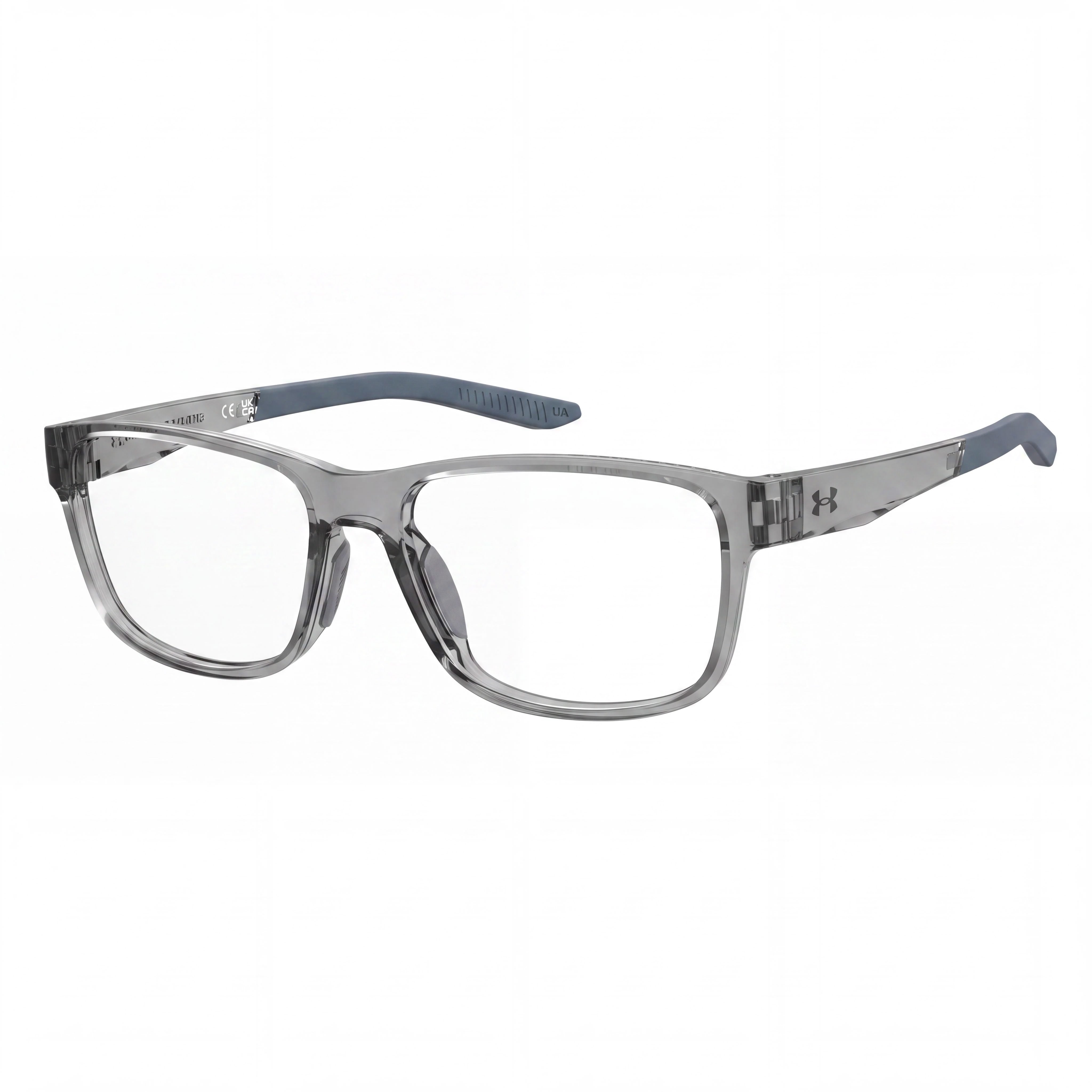 Under Armour Classic Men's Crystal Grey Polyamide Frame, Polycarbonate Lens Sunglasses, Lens 56mm Bridge 16mm Temple 145mm, Photo 1