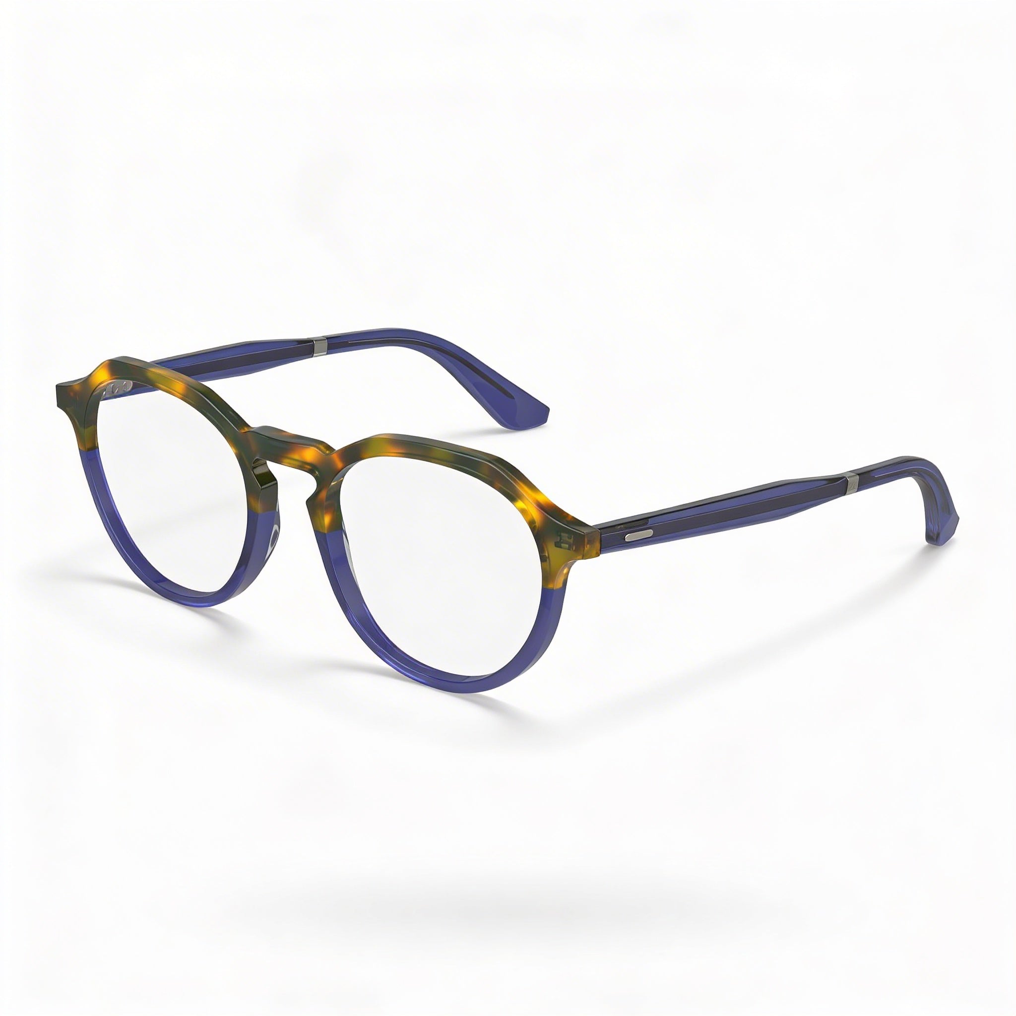 Gafas de Sol Polarizadas Calvin Klein Ck23546 Unisex con Montura Metálica y Lentes de Policarbonato en Azul Habana 49mm, Photo 1