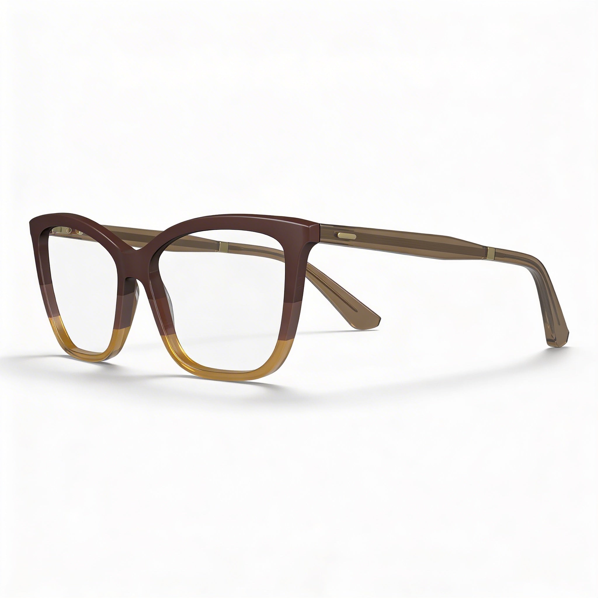 Calvin Klein Modern Unisex Acetate Frame Dark Brown/Brown/Caramel Sunglasses 53mm Lens Width, Photo 1