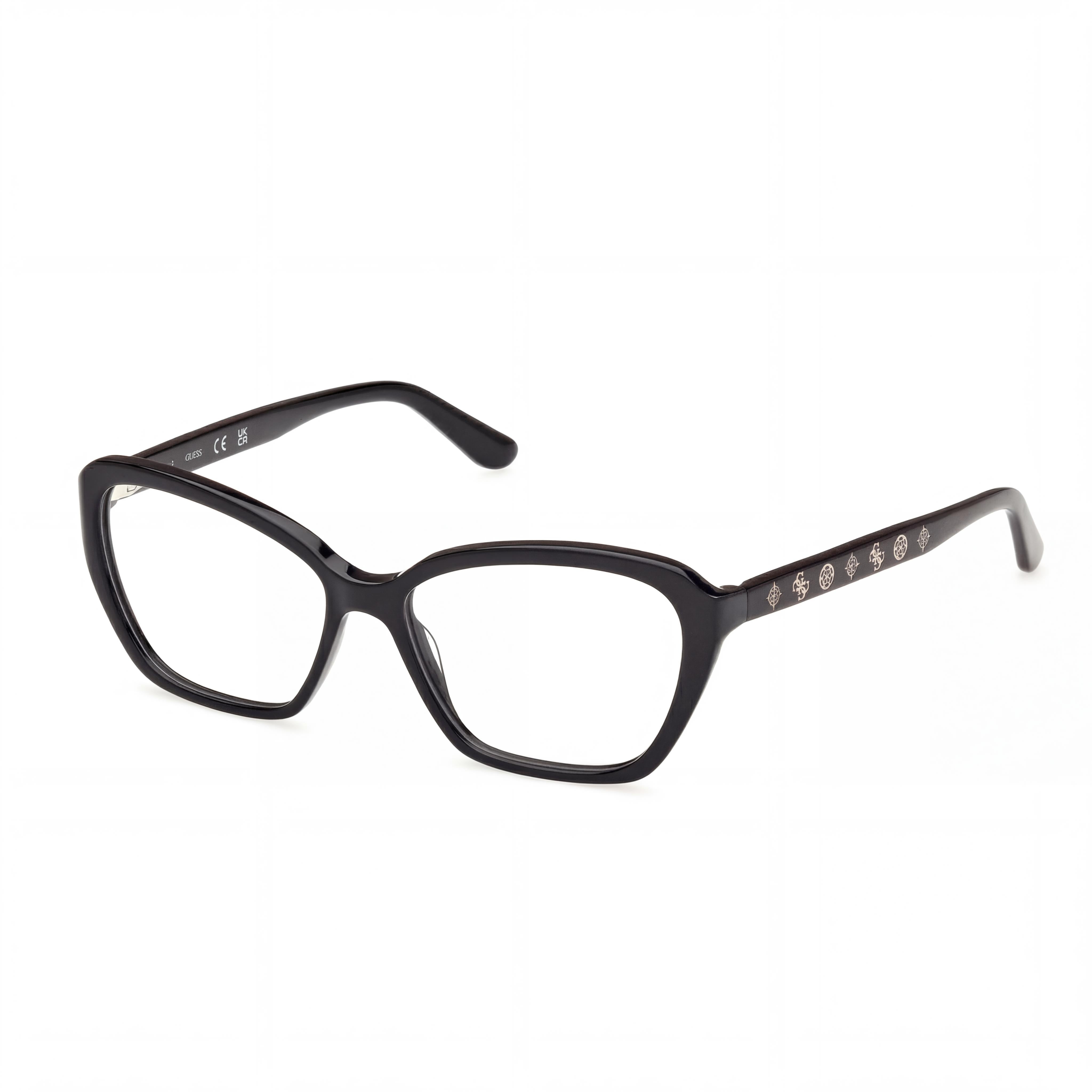 Gafas Guess GU50115 Rectangulares Negras Brillantes para Mujer, Plástico 54mm, Photo 1