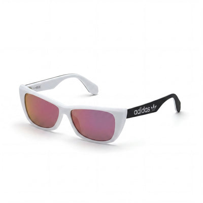 Gafas de sol adidas Originals Contemporaneo con montura de plástico para mujer, color blanco y negro, protección UV, 55 mm
