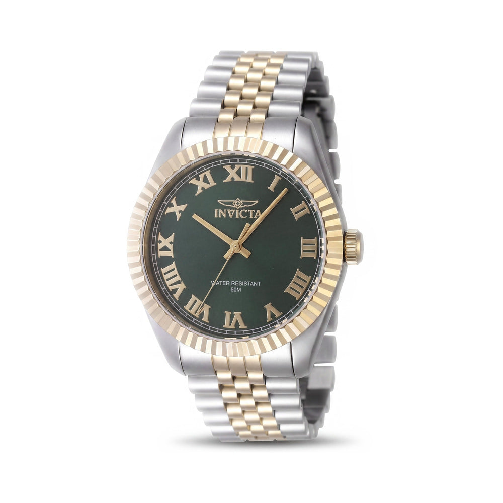 Reloj unisex Invicta Specialty 47403 de cuarzo, acero inoxidable, esfera verde clásica, resistente al agua hasta 5 bares, 43 mm