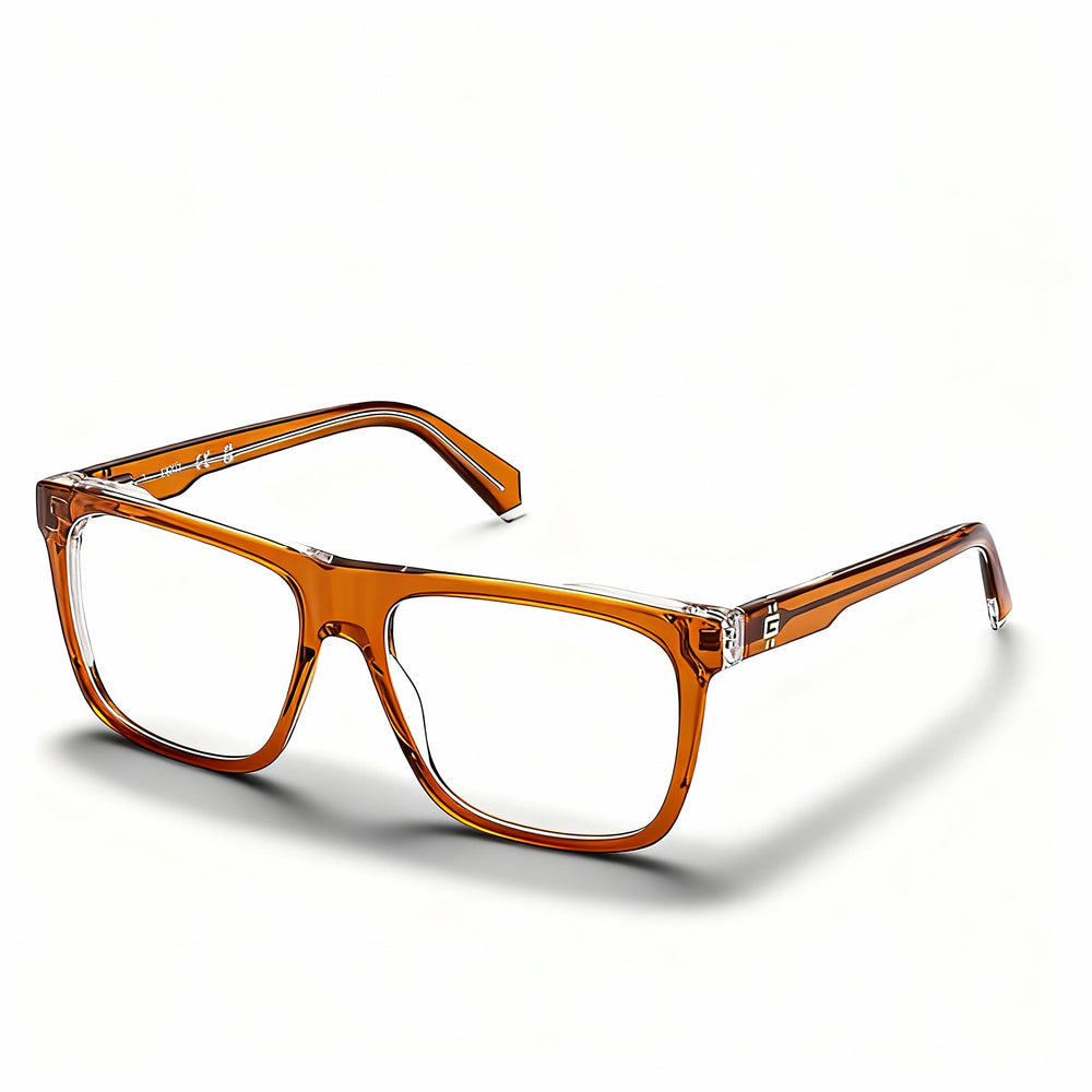 GUESS Modern Women's Orange Eyeglasses, Clear Plastic Lenses, Lens 56mm, Bridge 16mm, Temple 145mm