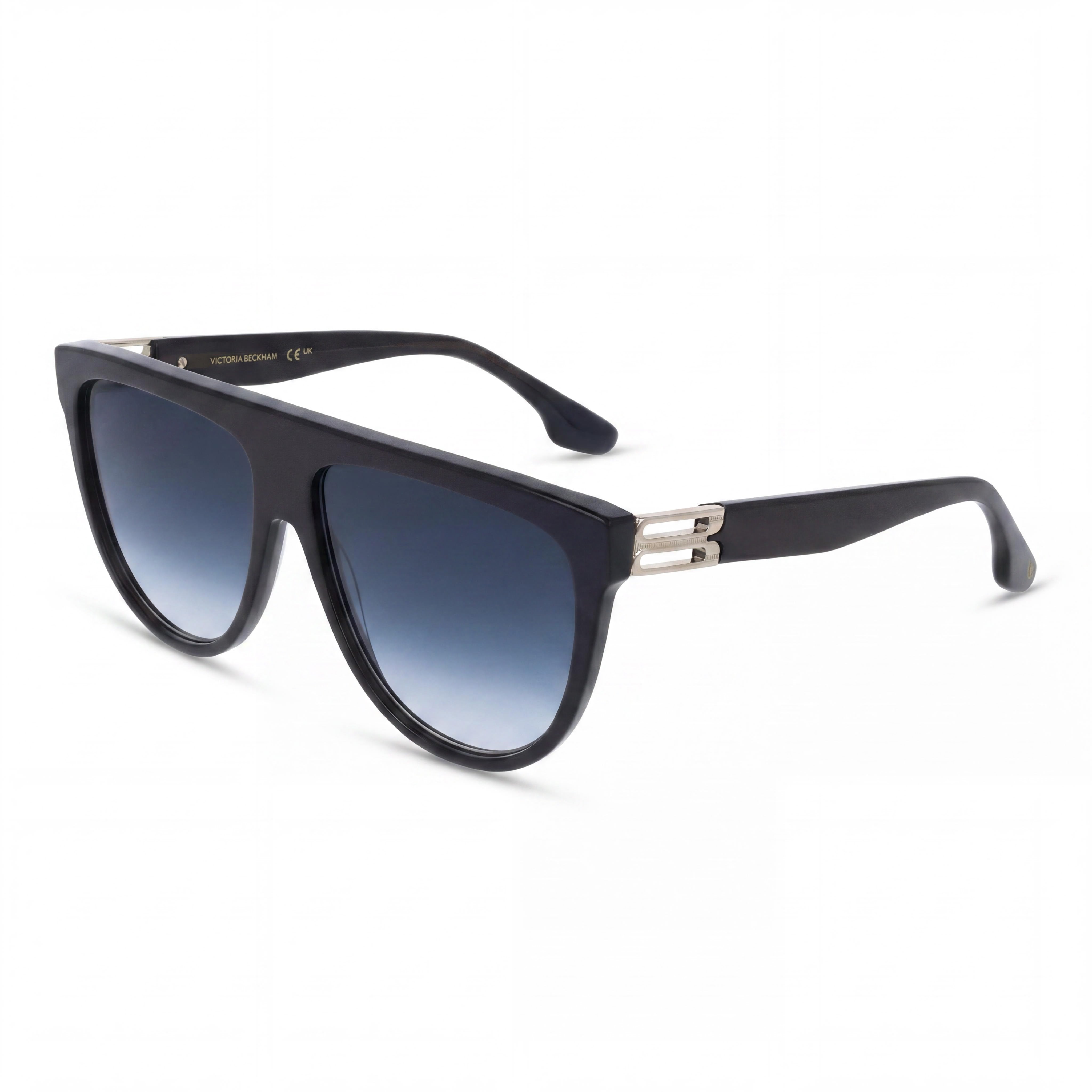 Victoria Beckham Vb680s Women's Metallic Midnight Blue Sunglasses, 58mm Lens, 14mm Bridge, 145mm Temple, Photo 1