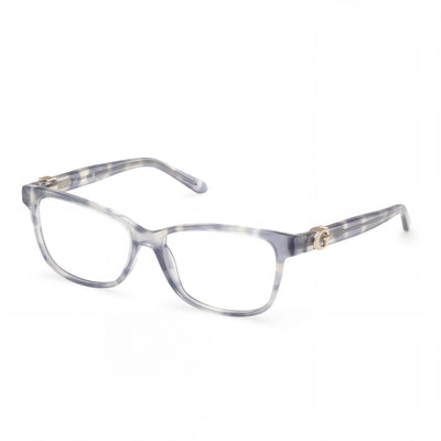 Guess Gu50227 Women's Shiny Blue Plastic Frame Eyewear, 52mm Lens Width, 15mm Bridge, 140mm Temple