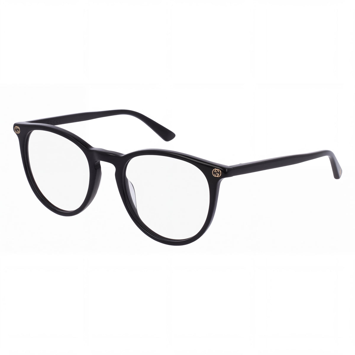 Gafas ópticas ovaladas para mujer Gucci Gg0027o-001 de acetato negro, ancho de lente 50 mm, ancho de puente 20 mm, longitud de varilla 140 mm, Photo 1