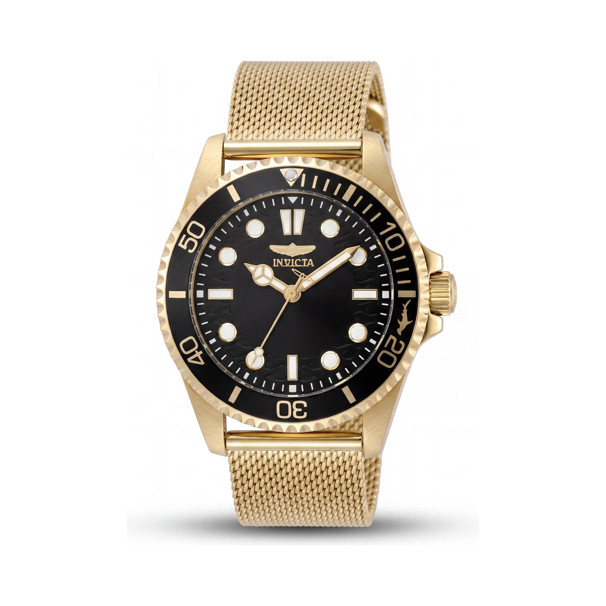 Invicta Pro Diver 49691 Men's Stainless Steel Black Dial 43mm Quartz 10 ATM Water Resistant Watch, Photo 1