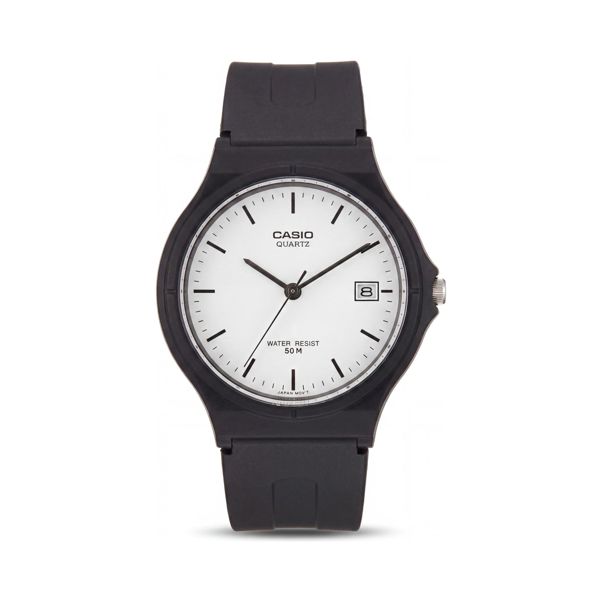 Casio MW-59-7EVDF Unisex Black/White Resin Watch, 36mm, Photo 1