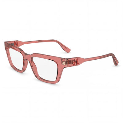 KARL LAGERFELD KL6152 Gafas de Estilo Moderno para Mujer con Montura de Plástico Inyectado Rosa y Cristales Rosas a Juego 52mm