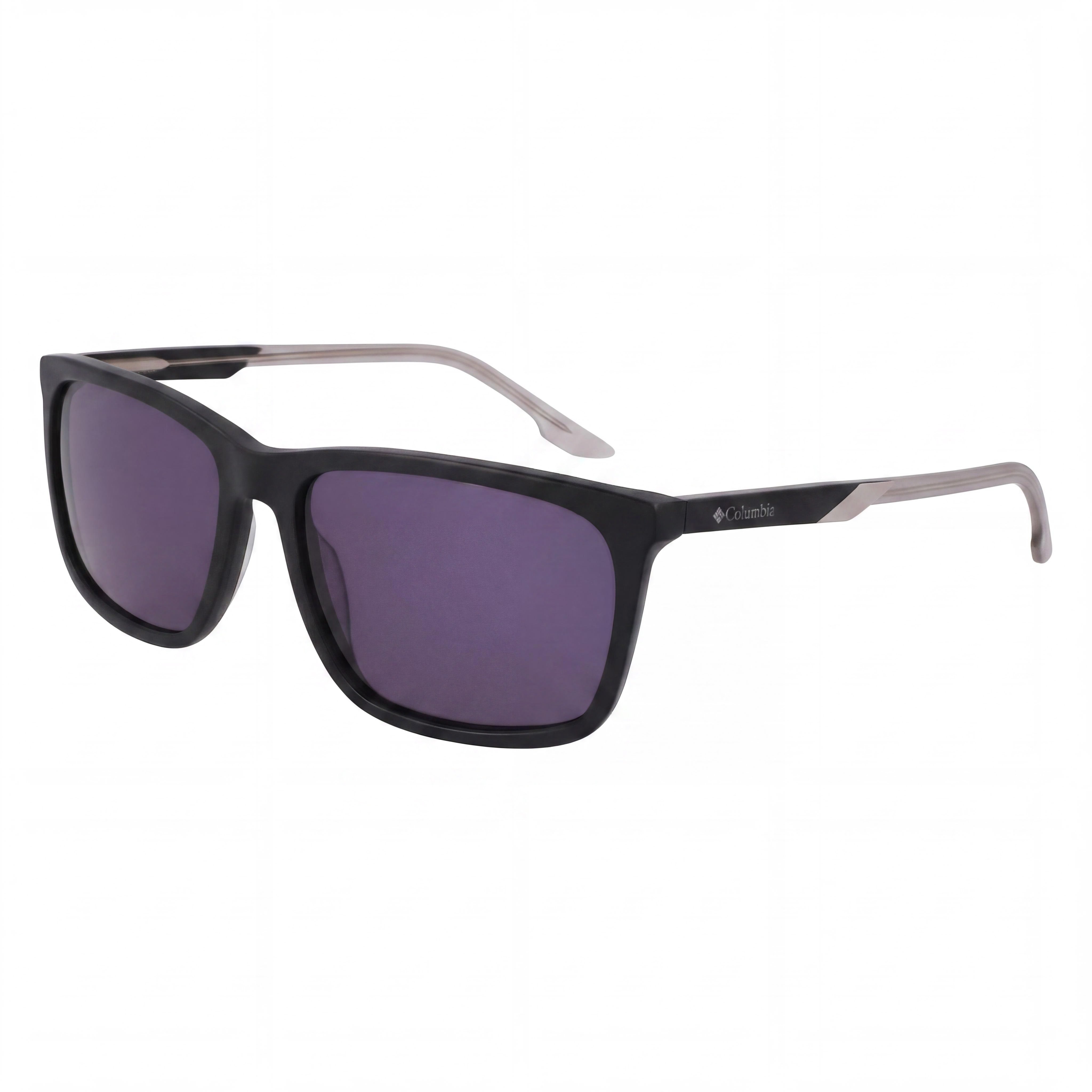 Columbia C566s Men's Matte Black Plastic Purple UV Protection 60mm Eyewear, Photo 1