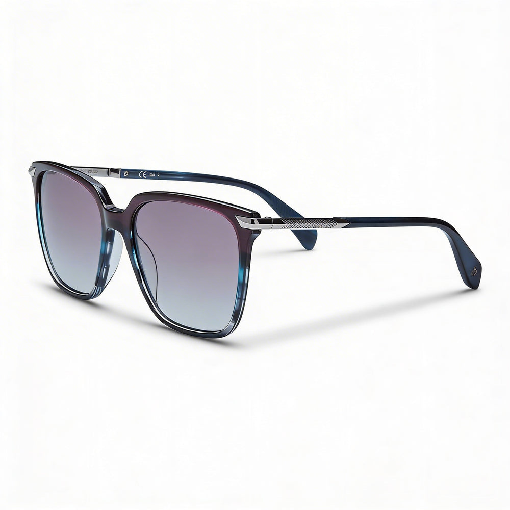Gafas de sol cuadradas de acetato Rag & Bone Modern Women's Blueviolhorn de 55 mm