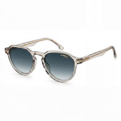 Gafas de sol Carrera 314/S unisex de acetato con protección UV, armazón sombreado azul oscuro beige, lentes sombreados azul oscuro de 50 mm