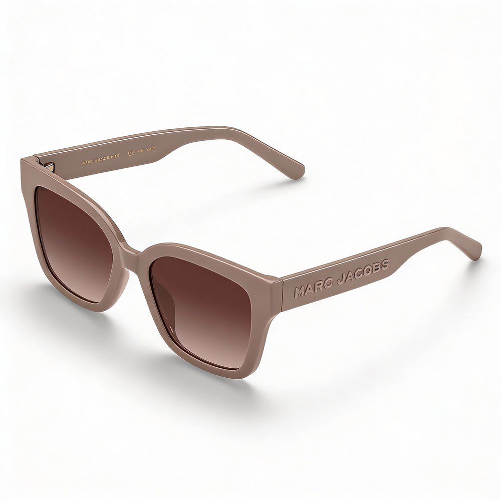 Gafas de sol Marc Jacobs rectangulares de celulosa en beige y marrón con protección UV de 53 mm para mujer