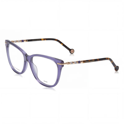 Gafas de sol Carolina Herrera Modern para mujer, color violeta Havana, con montura de acetato y lentes de policarbonato no polarizadas, 54 mm