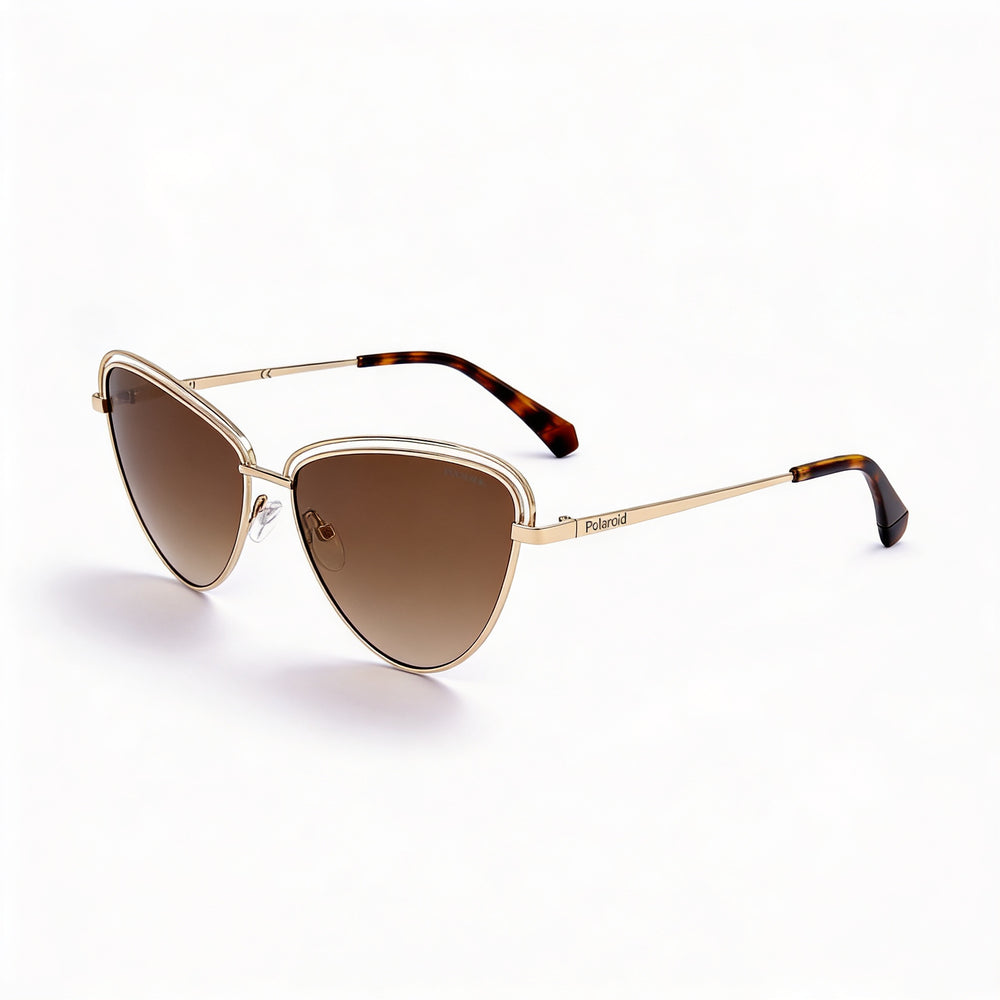 Polaroid Classic Men's Gold Alloy Steel 57mm UV Protection Sunglasses