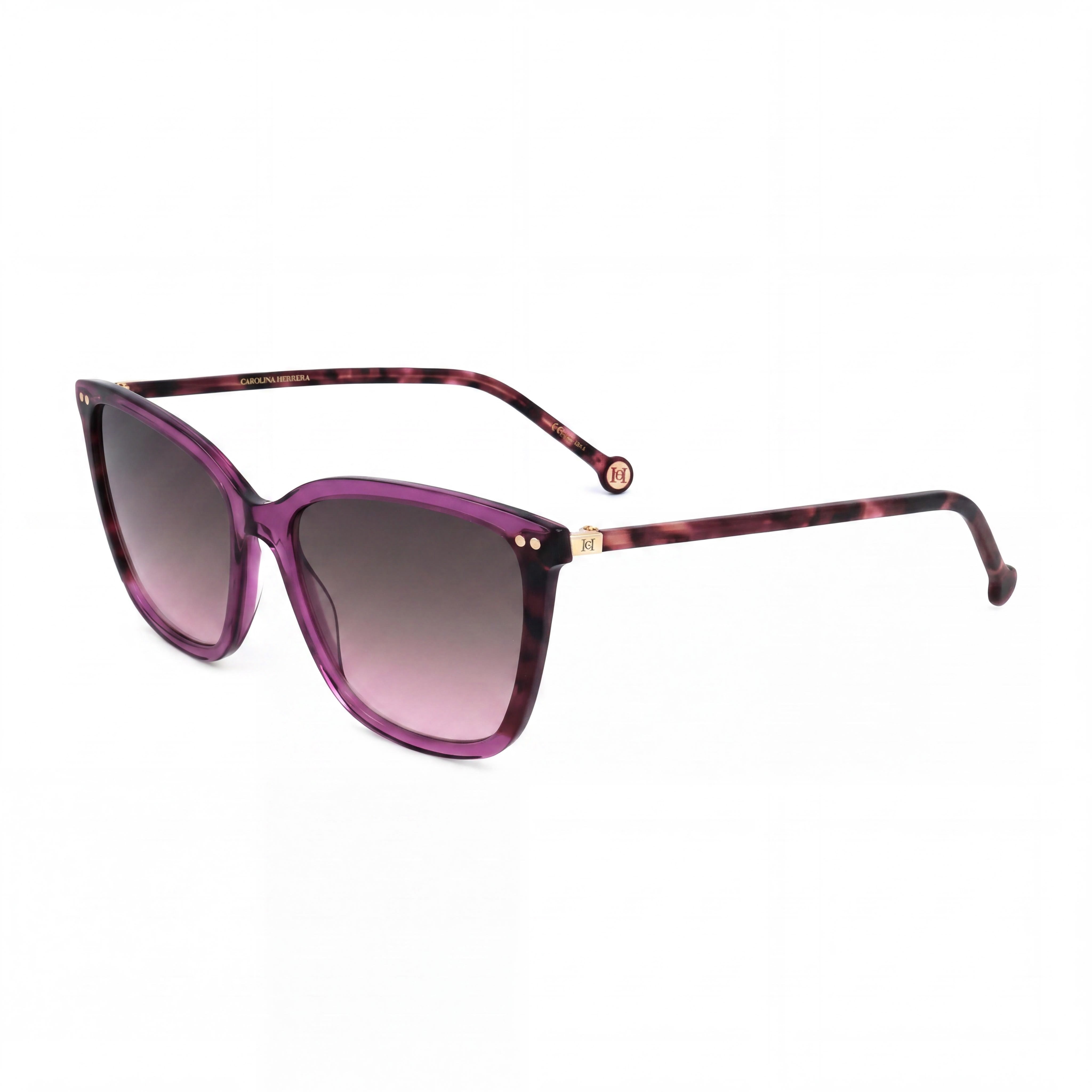 Carolina Herrera HER 0245/S Gafas de sol casuales para mujer, acetato ligero, ciclamen marrón rosado degradado, no polarizadas 55-17-145, Photo 1