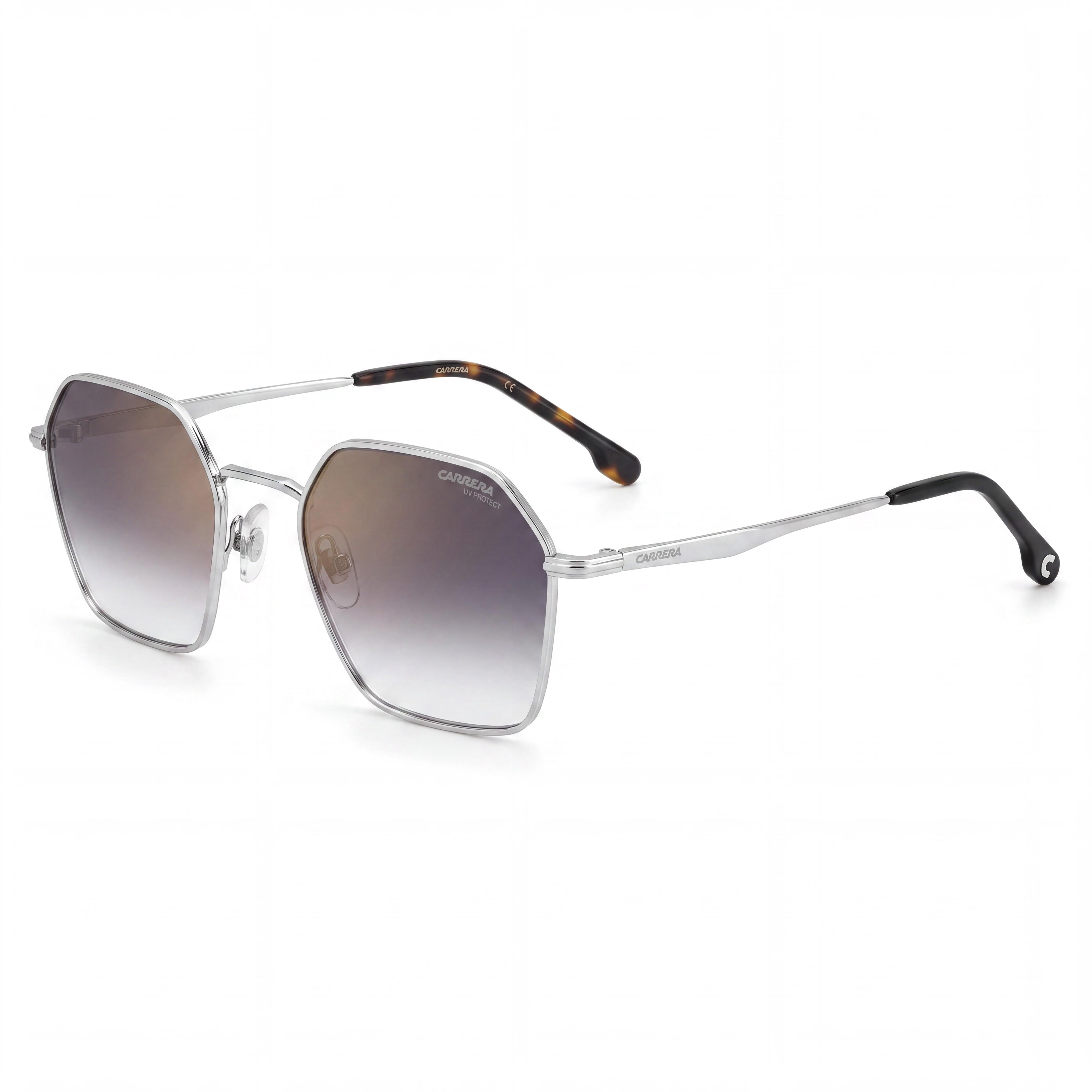 Carrera Men's Carrera 334/S Palladium Stainless Steel Sunglasses, Grey Shaded Gold Mirror, 100% UV, 53mm, Photo 1