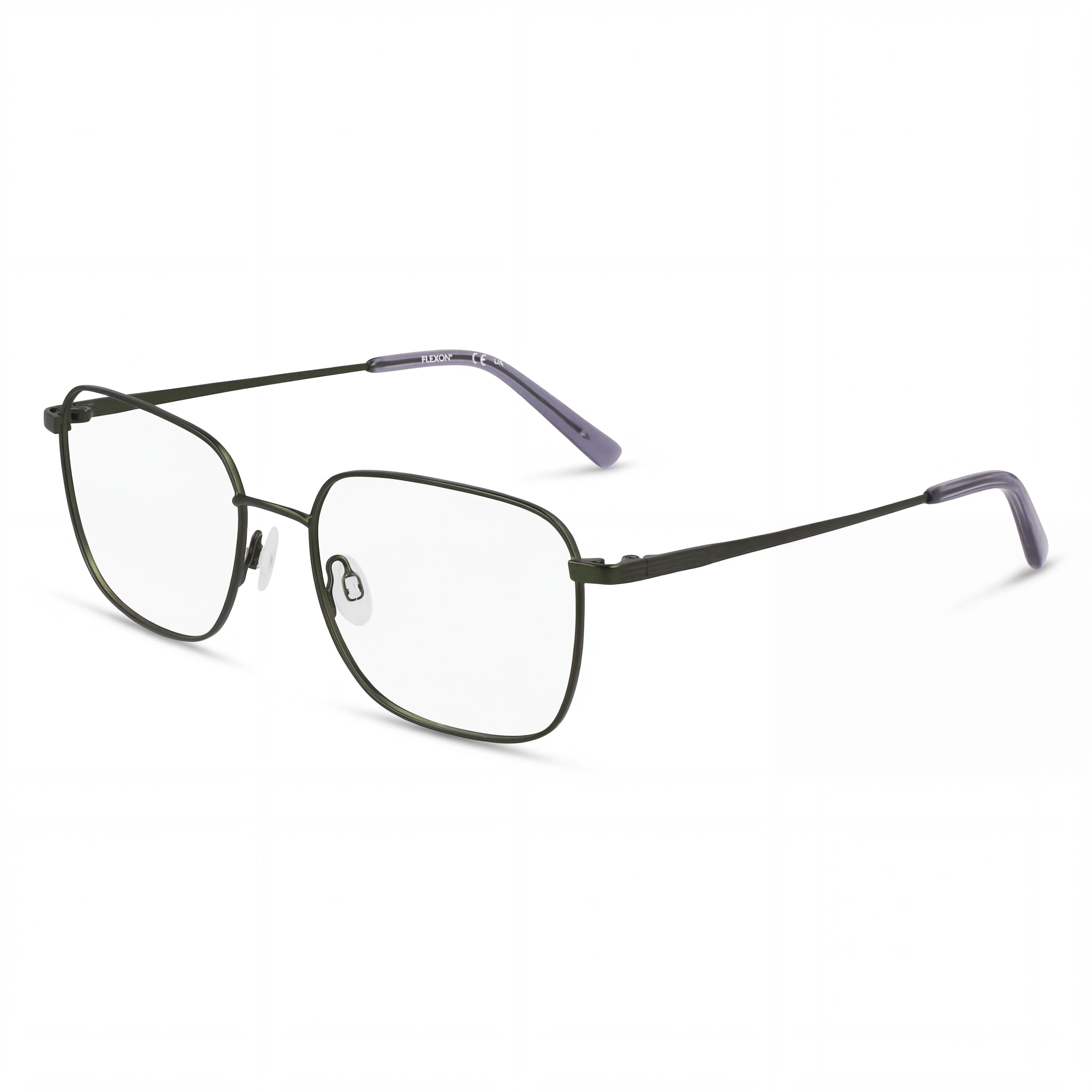 Flexon H6070 Men's Eyeglasses Matte Moss 53mm, Photo 1