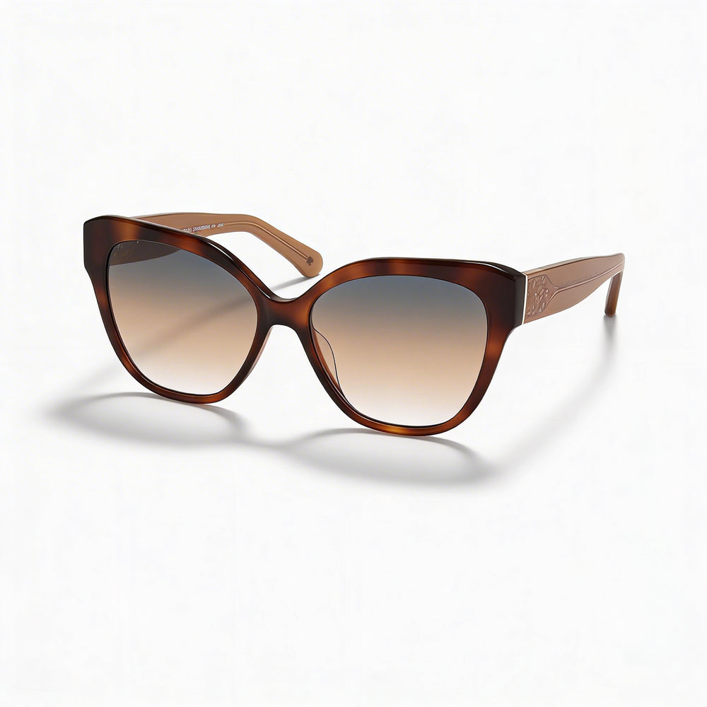 Gafas de sol Kate Spade New York Savanna/G/S para mujer, de plástico Havana, color gris y marrón, con degradado UV, 57 mm